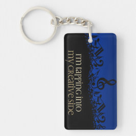 "Mijn creatieve kant" Motivatie Affirmatie Sleutelhanger