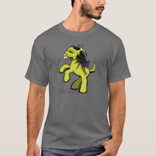 Mijn Creepy Little Pony (Geel) T-shirt (Voorkant)