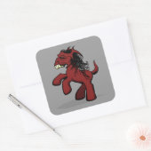 Mijn Creepy Little Pony Vierkante Sticker (Envelop)