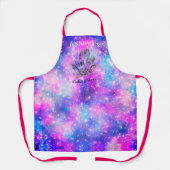 Mijn Crystal Galaxy verwelkomt U kleurrijke roze c Schort (Voorkant)