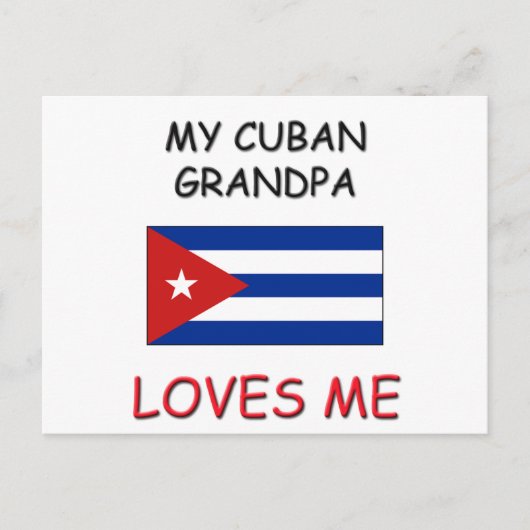 Mijn Cubaanse opa houdt van mij Briefkaart (Voorkant)