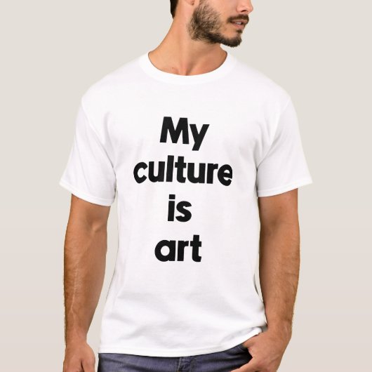 Mijn cultuur is kunst t-shirt (Voorkant)