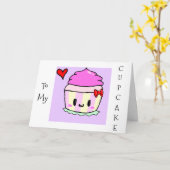 MIJN CUPCAKE-NIEMAND IS ZOETER DAN "JIJ" VERJAARDA KAART (Gele Bloem)