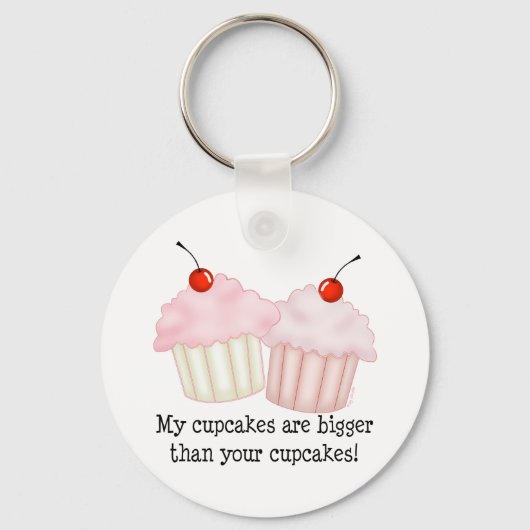 Mijn cupcakes zijn groter sleutelhanger (Voorkant)