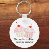 Mijn cupcakes zijn groter sleutelhanger (Voorkant)