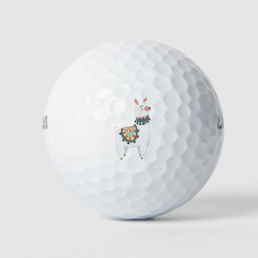 Mijn Cute Llama Golfballen (Voorkant)