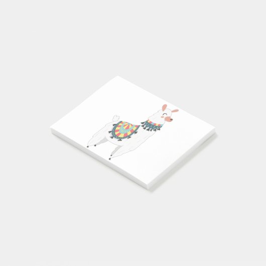 Mijn Cute Llama Post-it® Notes (Schuin)