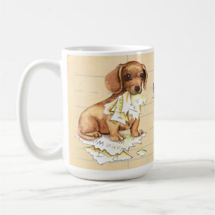 Mijn Dachshund Ate mijn thuiswerk Koffiemok