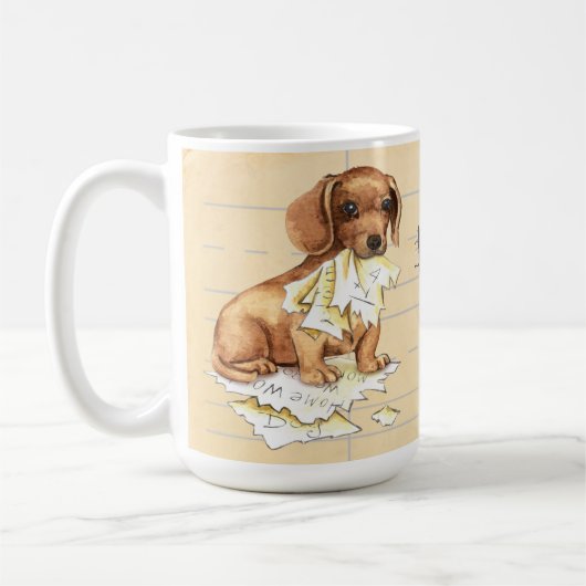 Mijn Dachshund Ate mijn thuiswerk Koffiemok (Links)