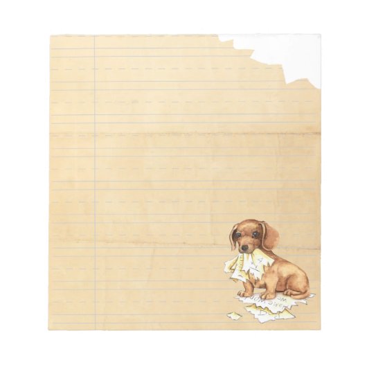 Mijn Dachshund Ate Mijn thuiswerk Notitieblok (Voorkant)