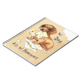 Mijn Dachshund Ate Mijn thuiswerk Notitieboek (Linkerzijde)