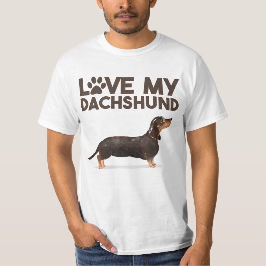 MIJN DACHSHUND BEHOUDEN T-SHIRT (Voorkant)