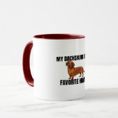 Mijn Dachshund Is Mijn Favoriete Mens Mok (Voorkant links)