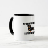 Mijn Dachshund Is Mijn Favoriete Mens Mok (Voorkant links)