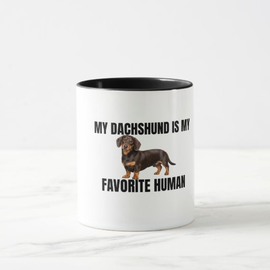 Mijn Dachshund Is Mijn Favoriete Mens Mok (Midden)