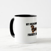 Mijn Dachshund Is Mijn Favoriete Mens Mok (Voorkant links)