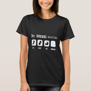 Mijn Dachshund luistert naar je woord! T-shirt