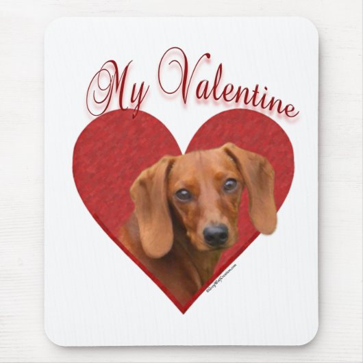 Mijn Dachshund Valentijn Muismat (Voorkant)