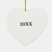 Mijn Dachshund Valentijn Rood Fotonaam Keramisch Ornament (Achterkant)