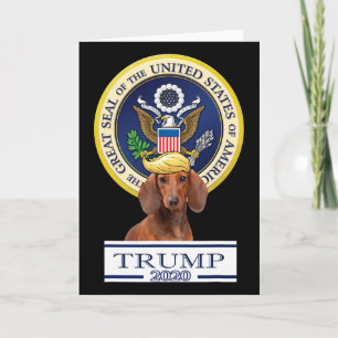 Mijn Dachshund voor Trump Kaart