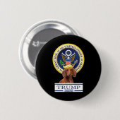 Mijn Dachshund voor Trump Ronde Button 5,7 Cm (Voorkant /achterkant)