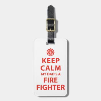 MIJN DAD IS EEN FIREFIGHTER BAGAGELABEL