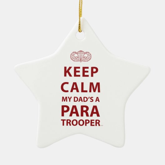 MIJN DAD IS EEN PARATROOPER. KERAMISCH ORNAMENT (Voorkant)