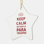 MIJN DAD IS EEN PARATROOPER. KERAMISCH ORNAMENT (Links)