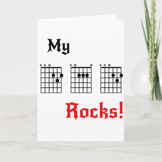 Mijn DAD Rotsen - Verjaardag, Vaderdag, enz.Kaart Kaart (Voorkant)