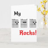 Mijn DAD Rotsen - Verjaardag, Vaderdag, enz.Kaart Kaart (Gele Bloem)