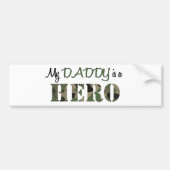 Mijn DADDY is een HERO Bumpersticker (Voorkant)