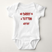 Mijn DADDY is een TATTOO kunstenaar Romper (Voorkant)