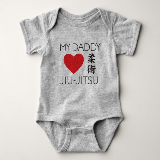 Mijn DADDY LIVE JIU-JITSU BABY ONSIE Romper (Voorkant)