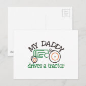 Mijn Daddys Tractor Briefkaart (Voorkant / Achterkant)