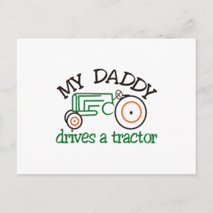 Mijn Daddys Tractor Briefkaart