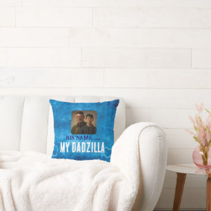 Mijn Dadzilla Happy Vaderdag Kussen
