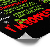 Mijn dag Ik ben geboekt Kerstman Kerstmissneeuw py Poster (Hoek)