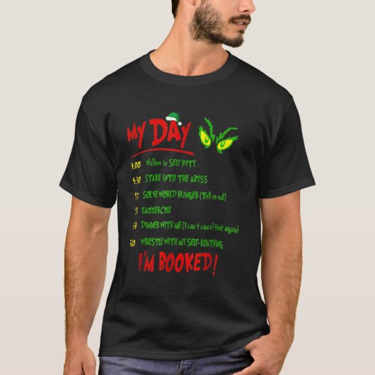 Mijn dag is volgeboekt t-shirt (Voorkant)