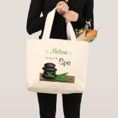 "Mijn dag op de Spa" op maat van Jumbo Canvas tas (Voorkant (product))