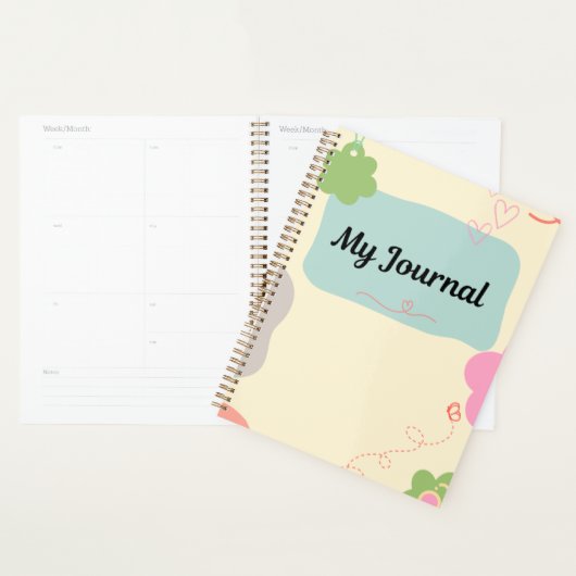 Mijn dagboek- Abstract hart Planner (Display)