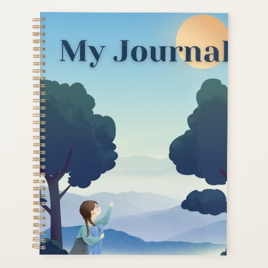 "Mijn Dagboek" | Dromen Onder de Maan & Bomen Planner (Voorkant)