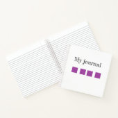 Mijn dagboek paarse blokken in wit notitieboek (Binnen)