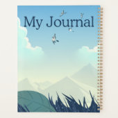 "Mijn Dagboek" | Serene Berglandschap & Blauwe Planner (Achterkant)
