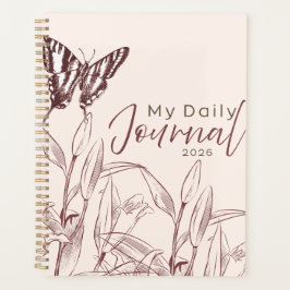 "Mijn Dagelijkse Agenda" 2026 | Vintage Vlinder Planner