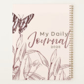 "Mijn Dagelijkse Agenda" 2026 | Vintage Vlinder Planner (Achterkant)