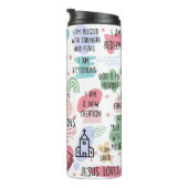 Mijn dagelijkse bijbelbevestiging Drank Tumbler Thermosbeker (Geroteerd rechts)