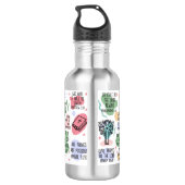 Mijn dagelijkse bijbelbevestiging Drank Tumbler Waterfles (Achterkant)