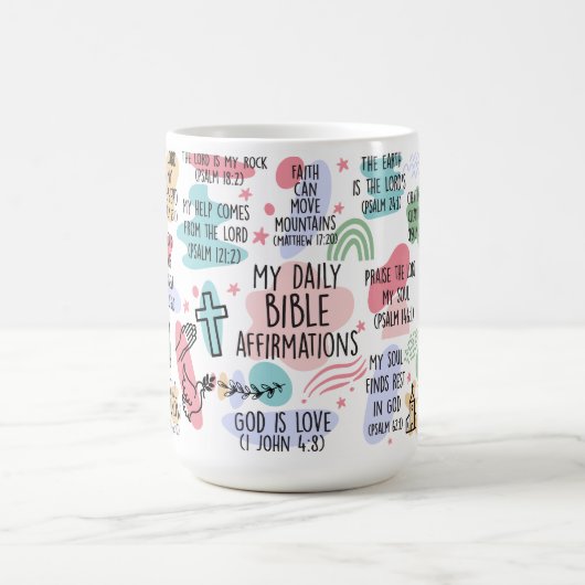 Mijn dagelijkse bijbelbevestigingen Drank of thee Koffiemok (Center)