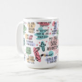 Mijn dagelijkse bijbelbevestigingen Drank of thee Koffiemok (Voorkant links)