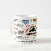 Mijn dagelijkse Bijbelse affirmaties Boho Versie Koffiemok (Voorkant links)
